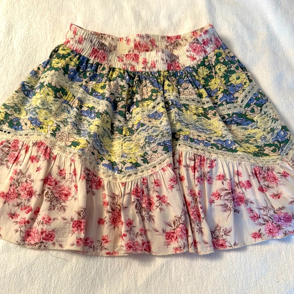 Floral girls skirt